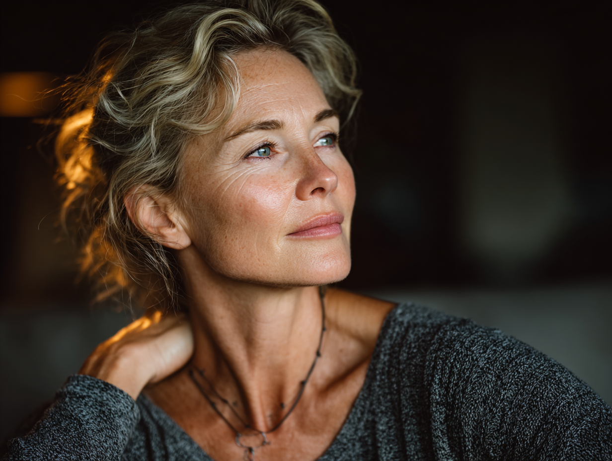 Інструктор показує правильну техніку дихання на фоні красивого саду